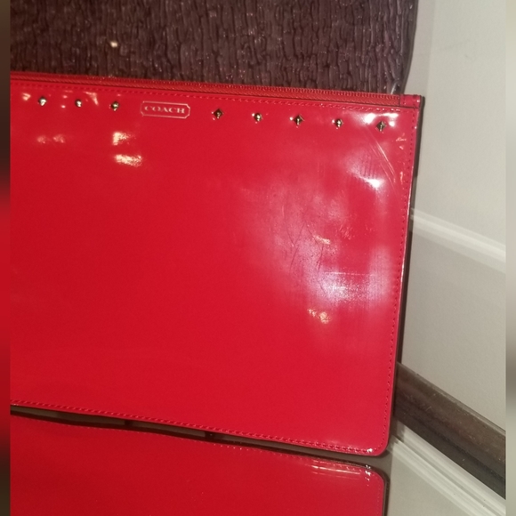 COACH Red Patent Leather Tech Case (Hazey) - Picture 4 of 8